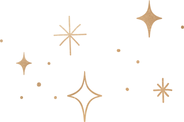 Gold Stars Illustration